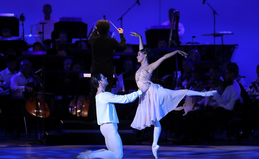 "Swan Lake" with American Ballet Theatre principal dancer Misty Copeland (right) is featured IN CONCERT AT THE HOLLYWOOD BOWL “Gustavo and Friends.”