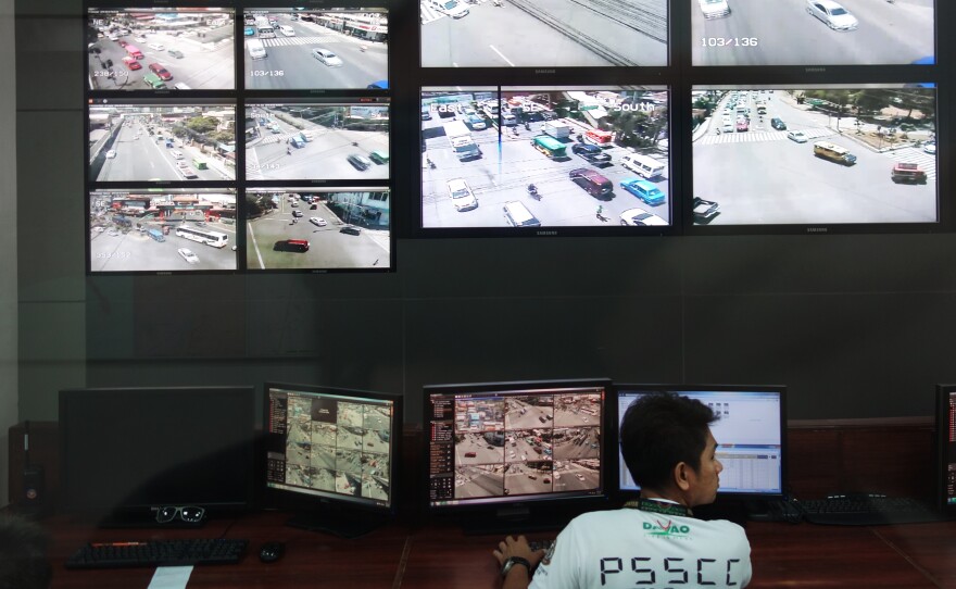 When Duterte was mayor of Davao City, he established a surveillance center as part of his efforts to bring down crime.