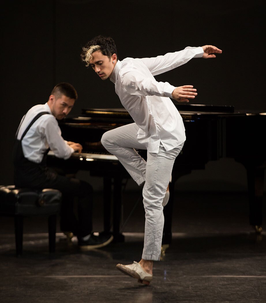 Conrad Tao and Caleb Teicher are shown in an undated photo.