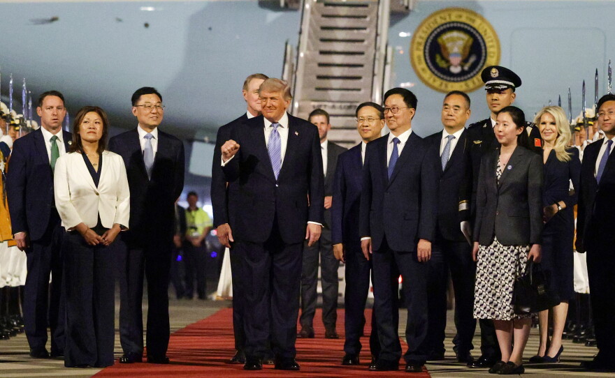 Trump lands in China as Iran war smolders | KPBS Public Media