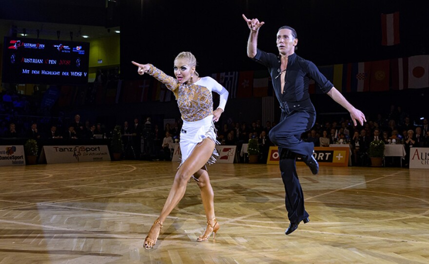Dancers Svetlana Gudyno and Armen Tsaturyan of Russia. The WORLD DANCESPORT GRANDSLAM SERIES is back, featuring the best competitive dancers in the world vying for the most prestigious titles and the prize money in the world of dance.