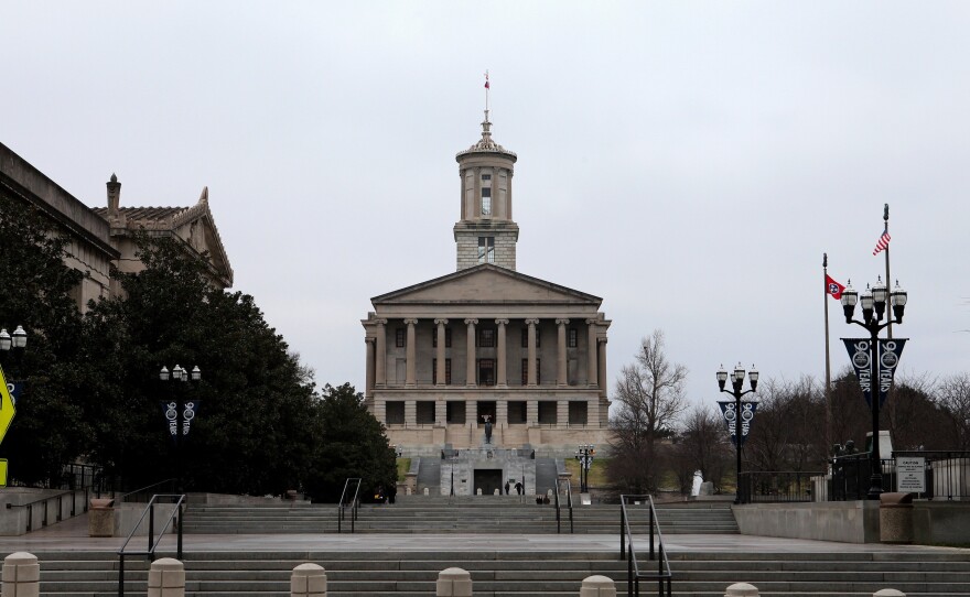 The Tennessee State Capitol building in Nashville.