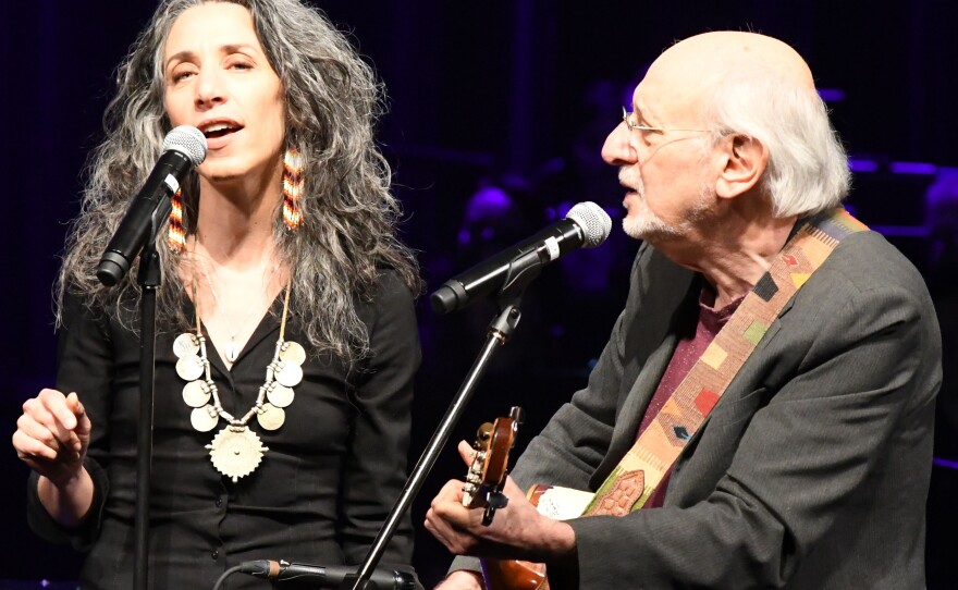 Special guests Bethany Yarrow and father Peter Yarrow.