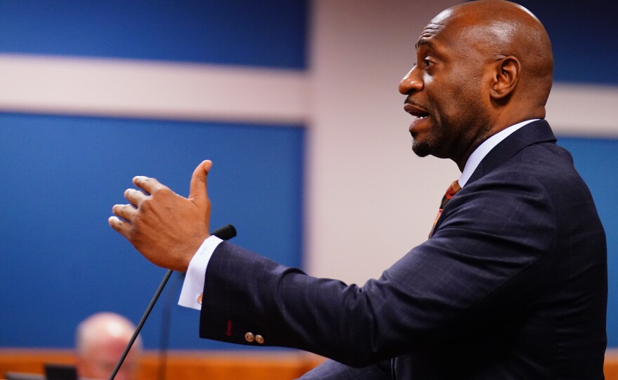 Fulton County special prosecutor Nathan Wade speaks during a hearing in the 2020 Georgia election interference case on Dec. 1, 2023.