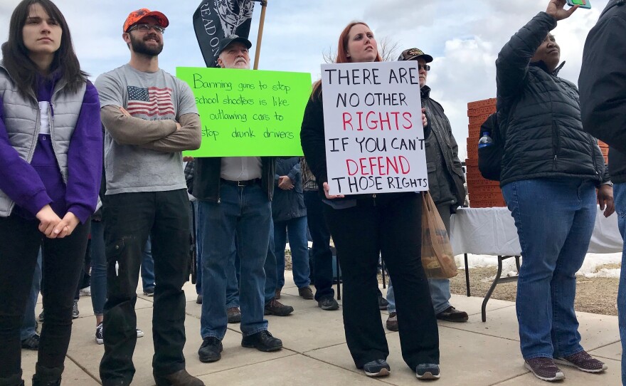 The "March for Our Guns" rally convened near the steps of the state Capitol in Helena in response to the "March for Our Lives" rallies across the country. Pro-gun demonstrations were held in Utah, Idaho and other states as well.