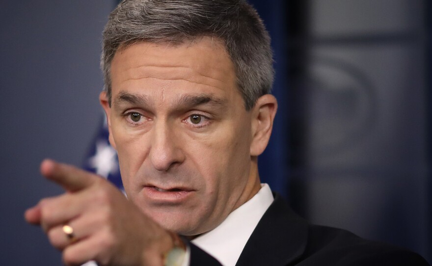 Acting Director of U.S. Citizenship and Immigration Services Ken Cuccinelli speaks about immigration policy at the White House on August 12, 2019 Win McNamee/Getty Images