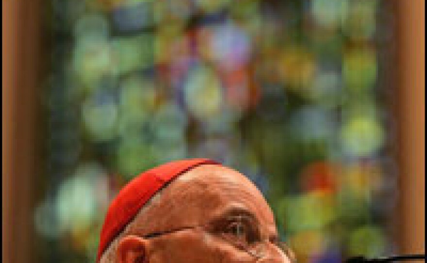 Cardinal Francis George celebrates Mass in Chicago in a 2005 file photo. George, who was elected president of the U.S. Conference of Catholic Bishops on Tuesday, is accused of ignoring complaints of a priest abusing children in his archdiocese.