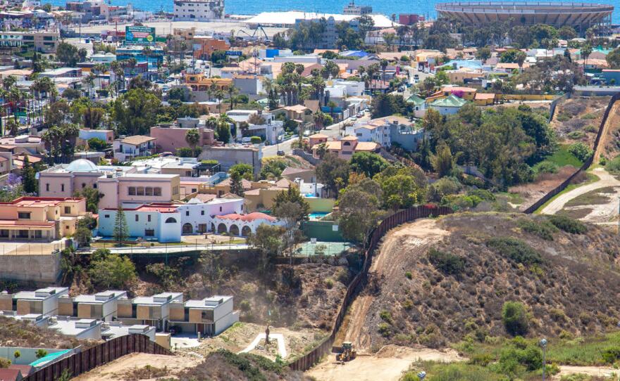 Work crews preparing to replace the existing, Vietnam War era fencing infrastructure near Border Field State Park, San Diego, California May 31, 2018.