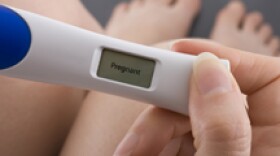 Positive pregnancy test.