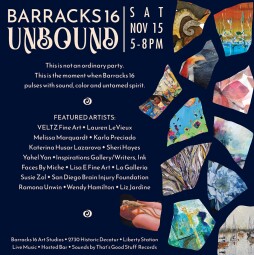 Unbound Barracks 16: Pre-Holiday Celebration at Open Art Studios, Liberty Station