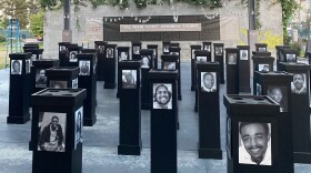 The “Say Their Names” Memorial exhibit at the San Diego African American Museum of Fine Art, July 8, 2021.