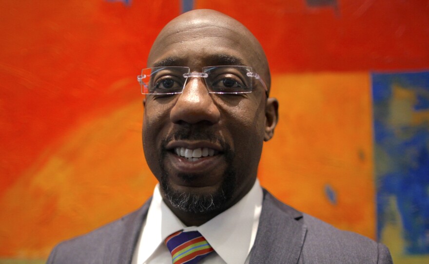 Rev. Raphael Warnock, senior pastor of the Ebenezer Baptist Church, pictured at a gathering last week of African-American clergy, academics and activists outside Washington D.C.