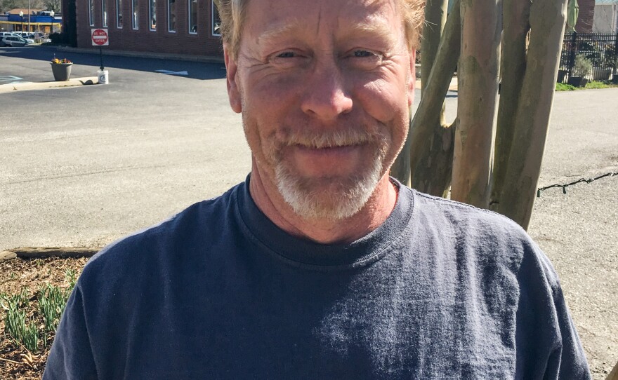 Brian Hopkins of Mathews County, Va., says he believes transgender teens are confused and he supports Trump's guidance rolling back protections for transgender students.