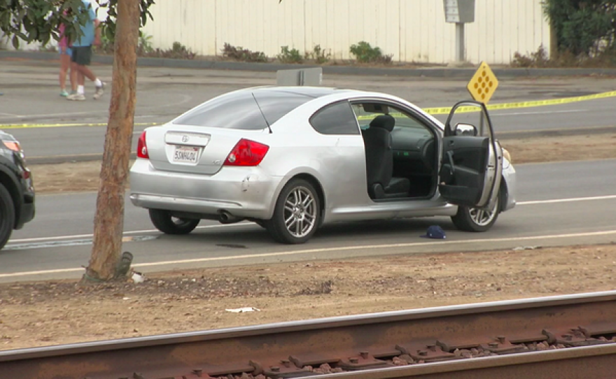 The vehicle the suspect was in, Oct. 24, 2016.