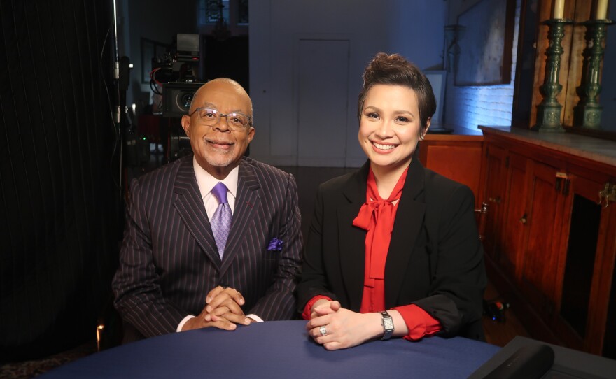 Henry Louis Gates, Jr. and Lea Salonga in the new season 11 of FINDING YOUR ROOTS.