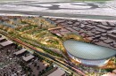 A rendering shows how the "Midway Rising" plan would redevelop the 48-acre Sports Arena property.