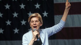 Democratic presidential candidate Sen. Elizabeth Warren, D-Mass., speaks during a campaign rally Wednesday, April 17, 2019, in Salt Lake City. 