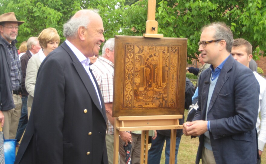 Orlando Rock tells the owner all about this mid-16th century marquetry panel.