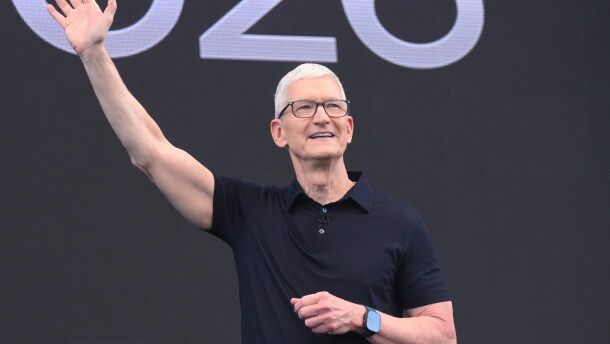 CEO Tim Cook waves during the annual World Wide Developers Conference at Apple's headquarters in Cupertino, Calif., Monday, June 8, 2026.