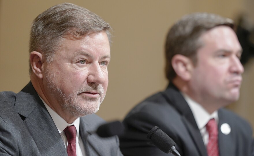 Oklahoma Attorney General Gentner Drummond testifies during a House Committee on Homeland Security hearing on Capitol Hill in 2024.