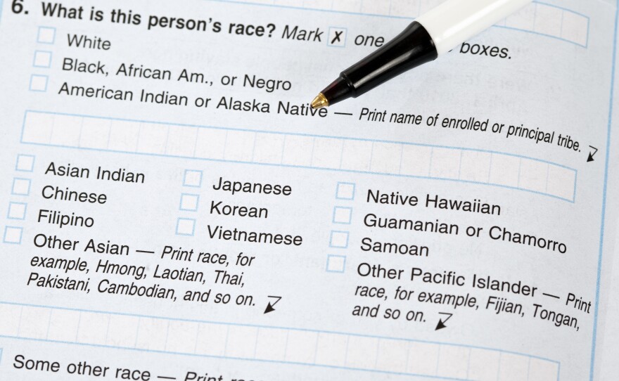 If the White House approves a proposal to change how the government collects race and ethnicity data, white people in the U.S. may be asked to check off boxes about their ethnic background. But on this 2010 Census form, answering "white" was enough to respond to the race question.