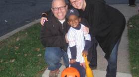 Brian and Regan Franklin adopted their son, Sammi, from Ethiopia in 2009. The family is ready to adopt another child from the African nation — but is finding it increasingly difficult. Here, the family celebrates Halloween this year.