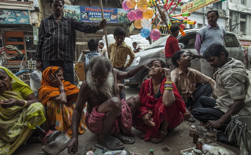 Roadside dentist Ram Ji learned his trade from his father — and says he's trained 29 street dentists in Varanasi, India. He believes that sweets are the main cause of the tooth decay he treats.