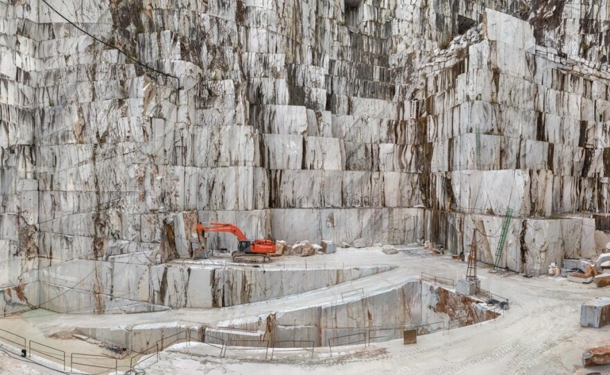 A marble quarry in Carrara, Italy. Humans have been mining the city's marble deposits for 2,000 years.