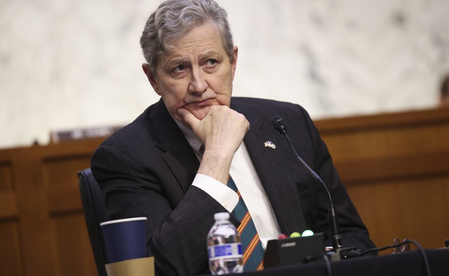 Sen. John Kennedy, R-La., called on Democrats to raise the debt ceiling on their own at a Senate hearing with Yellen and Powell. Kennedy said Democrats can use a process called reconciliation, but Democrats have pushed back hard, saying more than a quarter of the debt now owed by the government was accumulated during the Trump administration.