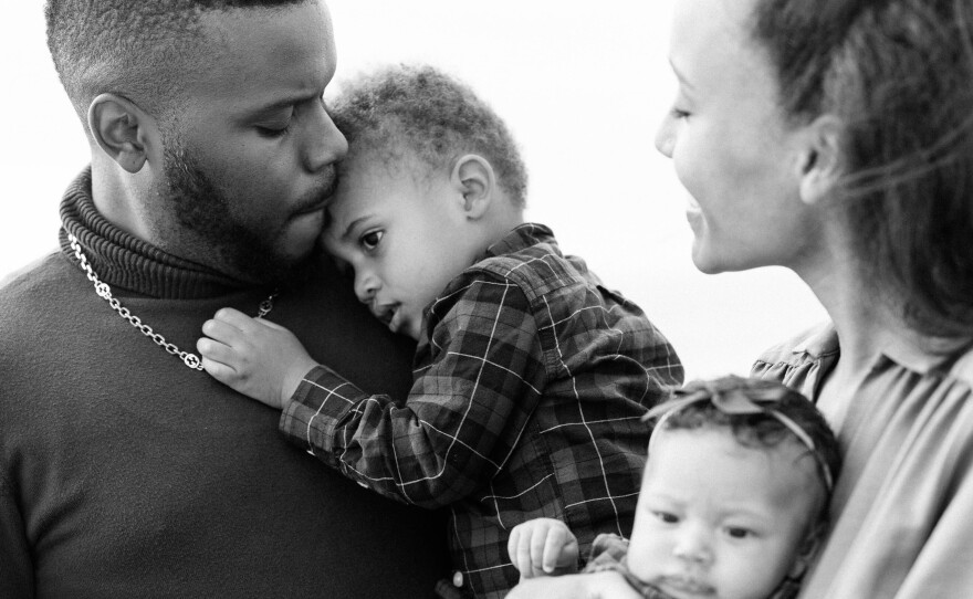Anna Malaika Tubbs with her husband Michael Tubbs and their children