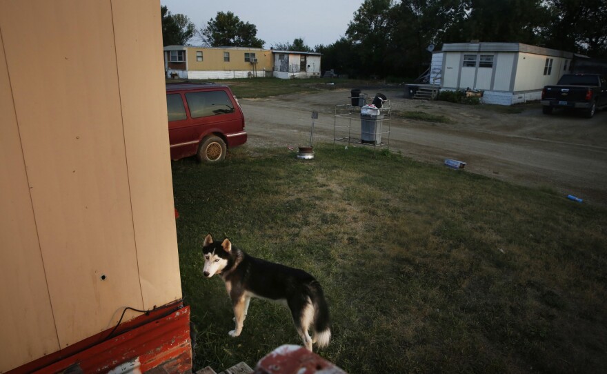 Angel and his family live in a mobile home park with other farmworker families in Minto.
