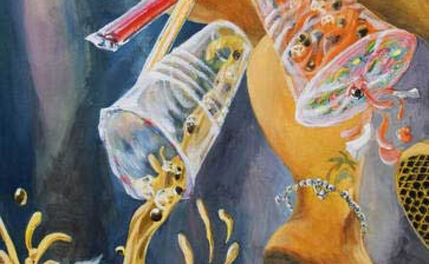 Kim Sweeney's "Boba Accident" will be on view at Art Produce at the closing reception Friday, July 2, 2021.