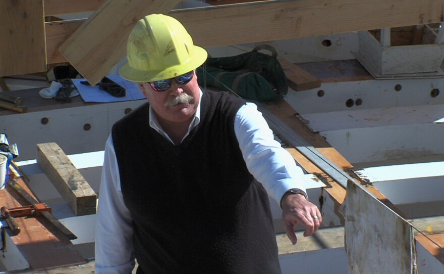 Naval architect Douglas Sharp helped design the San Salvador over the last five years.