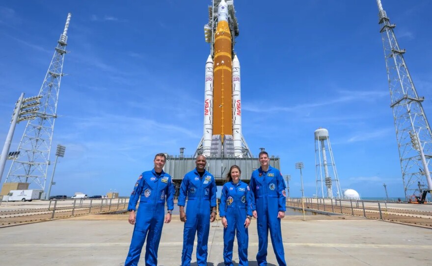 The Artemis II crew — which includes NASA astronauts Reid Wiseman (left), Victor Glover, Christina Koch, and Canadian Space Agency astronaut Jeremy Hansen — is on their way to the moon. Here's what to expect over their roughly 10-day mission.