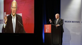California Gov. Jerry Brown delivers the keynote address at the annual California-China Business Summit in Beverly Hills, Calif., Thursday, May 3, 2018.