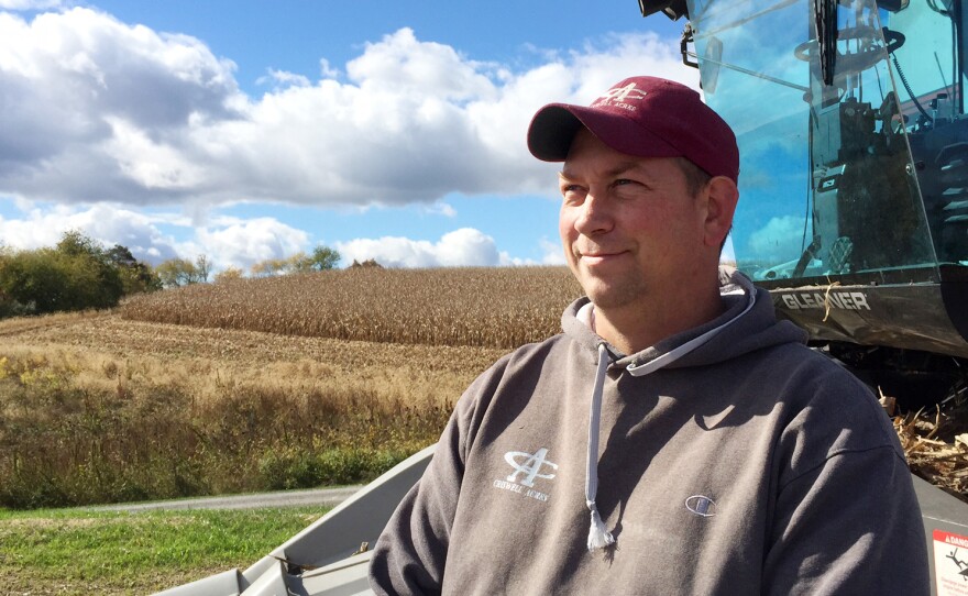 Lucas Criswell farms close to 2,000 acres in Pennsylvania's Susquehanna Valley. He has stopped using neonic-treated seeds on some of his crops.