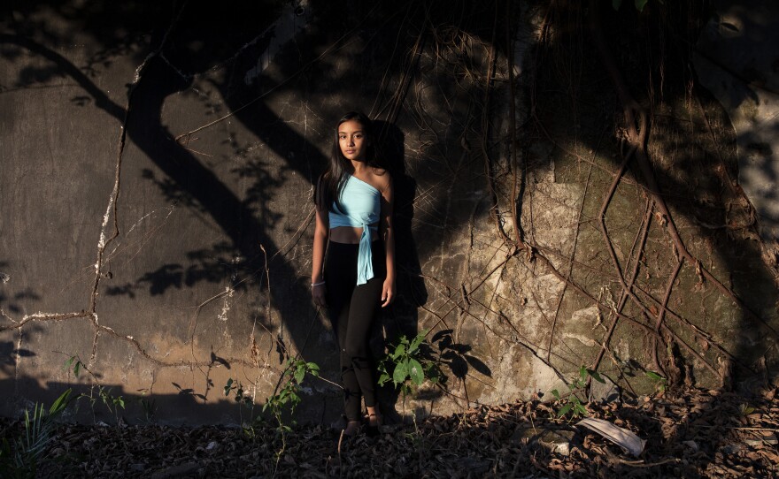 Mariangel Tumay, 13, has been dancing since the age of two. "She is a girl who is used to earning things," Marcela said of her daughter. "I always tell her to never expect anything from anyone; earn things through her effort, by her intelligence, by your abilities."