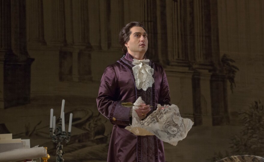 Giuseppe Filianoti as the title role of Mozart's "La Clemenza di Tito."