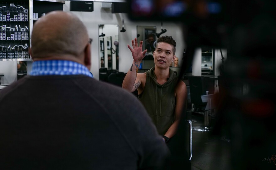 Dean Miller is a health coach and personal trainer for people who are "neuro spicy" and often marginalized because of the way their brain works, San Diego, Calif., Nov. 7, 2023.