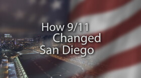 Title graphic for Envision San Diego's television documentary, "How 9/11 Changed San Diego."
