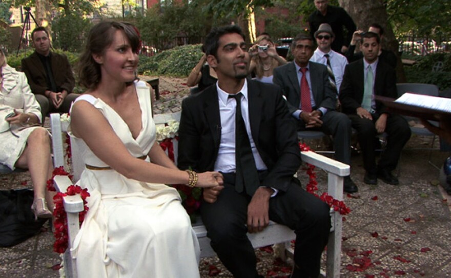 Alice Cook and Jason DaSilva get married.
