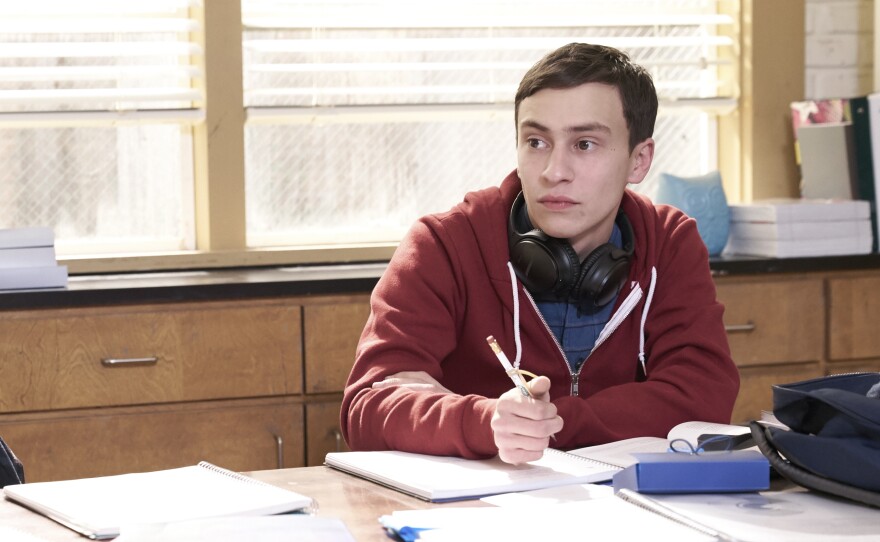 Keir Gilchrist plays Sam, a high schooler who has autism, in Netflix's new series Atypical.