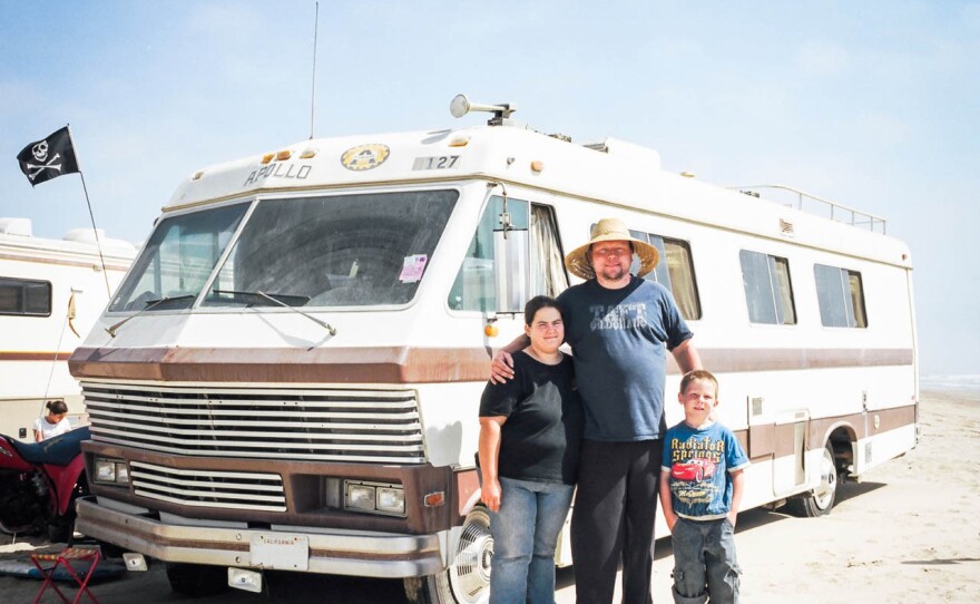 Yates family in Pismo Dunes, Calif.
