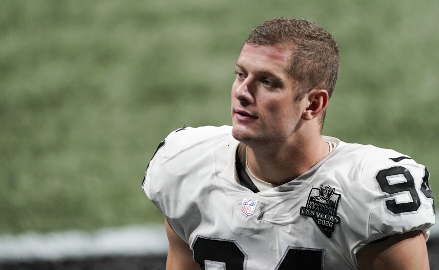 Carl Nassib on Monday became the first active NFL player to come out as gay. Nassib announced the news on Instagram, saying he was not doing it for the attention but because "I just think that representation and visibility are so important."