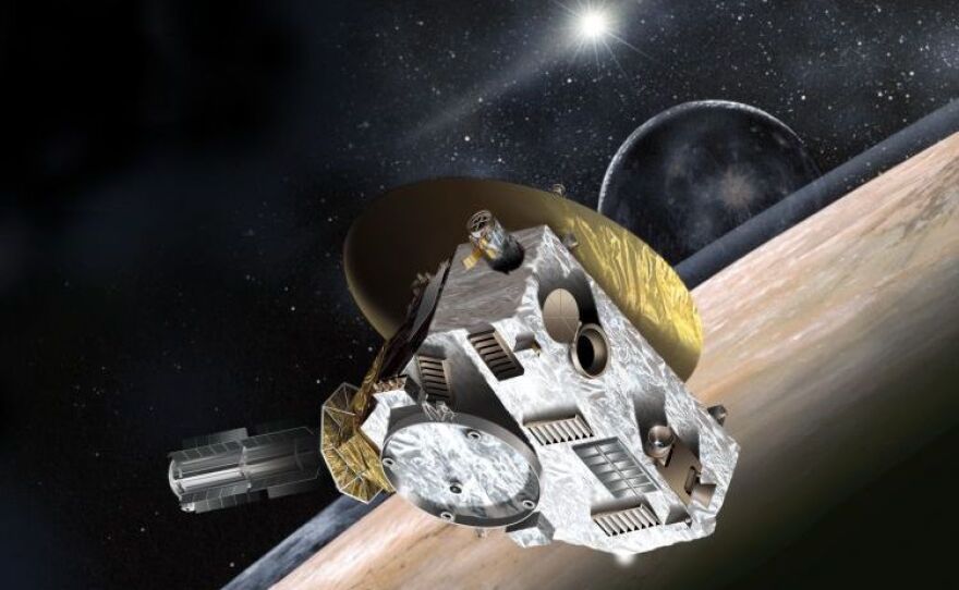 The New Horizons spacecraft, depicted in this artist's rendering, is set to come within just a few thousand miles of Pluto. It is expected to take the first up-close photos of the dwarf planet.