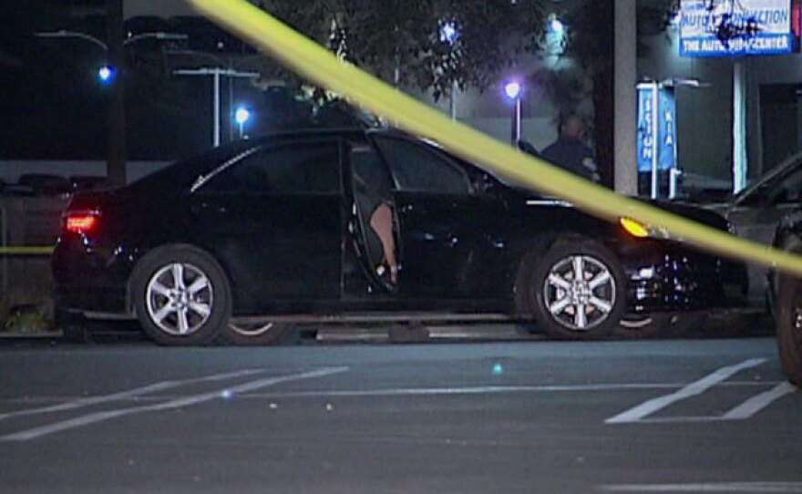 The victims, both in their 20s, were found in a car parked across from Macy's Department Store in Westfield Mission Valley Mall on Camino Del Rio North around 1:30 a.m.