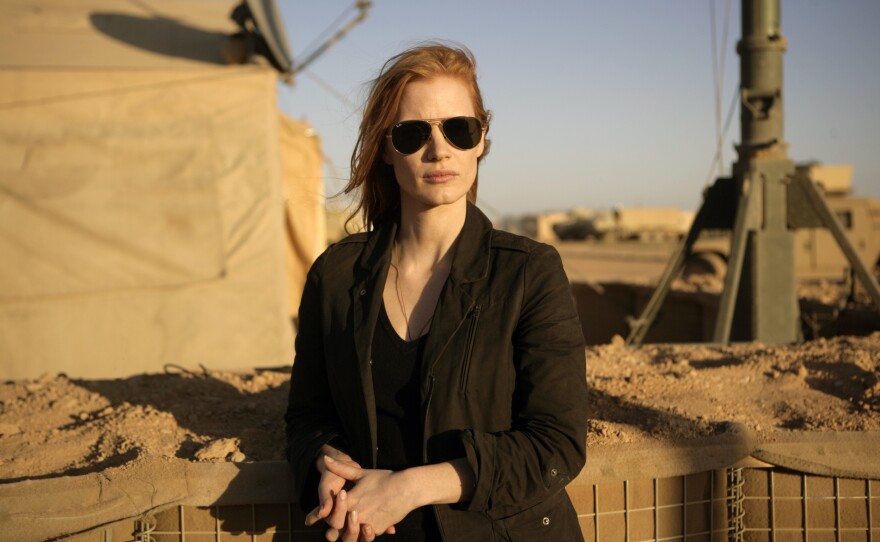 Jessica Chastain as CIA agent Maya in a scene from the film<em> Zero Dark Thirty</em>.