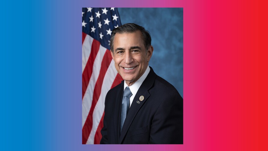 California Congressman Darrell Issa poses with a smile in this undated photo.