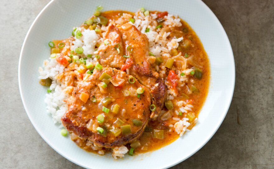 Pork Grillades from episode "Biting Into The Big Easy."