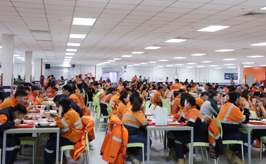 Oyu Tolgoi's cafeteria is named after the endangered Gobi brown bear. Over 95% of the 2,500-member workforce is Mongolian.<em> </em>